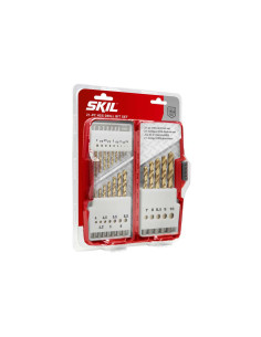 SKIL 2610S00918 set 21 burghie HSS, varf de 135°, pentru gaurire in otel, lemn si plastic