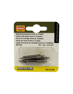 Set burghie HSS pentru centruire, Proxxon 24630 2