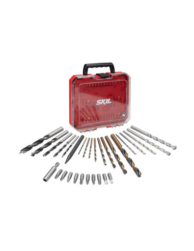 SKIL 2610S00919 set 30 de burghie si biti de insurubare in caseta pentru organizare
