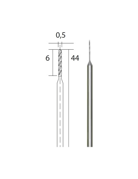 Set 3 burghie HSS, 0.5mm, Proxxon 28864