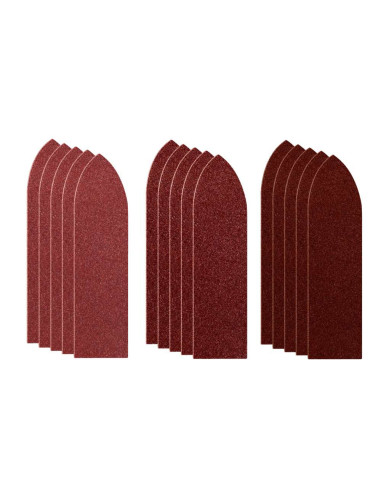 Set 15 hartii Velctro triunghiulare, 87x32 mm, granulatii 60, 120 si 180