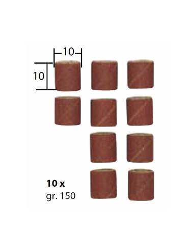 Set 10 tamburi din corindon pentru slefuire, 10mm, GR150, Proxxon 28981