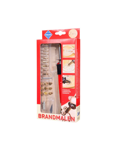 Pebaro 0261, Set pentru pirogravura, 30W, 220V, include 20 de varfuri