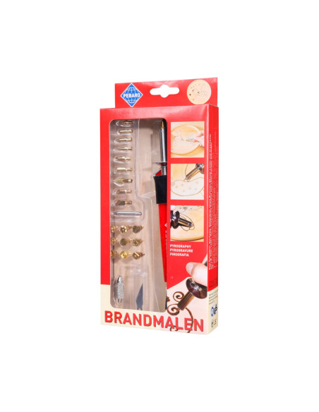 Pebaro 0261, Set pentru pirogravura, 30W, 220V, include 20 de varfuri