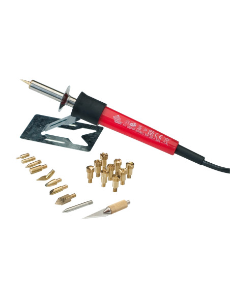 Pebaro 0261, Set pentru pirogravura, 30W, 220V, include 20 de varfuri
