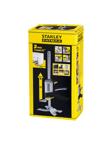 Stanley FMHT83552-1, Set doua menghine Fatmax TradeLift, capacitate 150kg, deschidere max. 220mm, sistem de blocare rapida