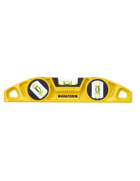 Stanley 0-43-603, nivela magnetica fatmax torpedo din aluminiu, 23 cm, 3 fiole, blister