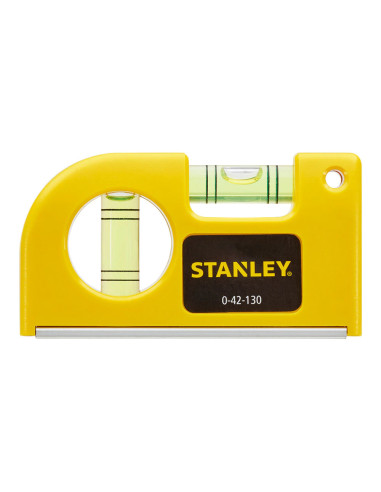 Stanley 0-42-130, nivela magnetica de buzunar, 8.7 cm, 2 fiole, blister