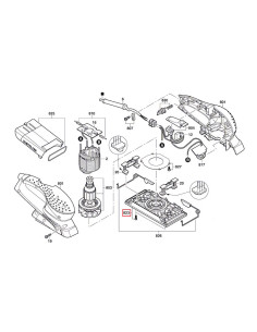 SKIL 2610398584, Placa de baza pentru slefuitorul cu vibratii SKIL 7361