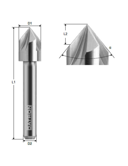 Freza tesire 4 caneluri, 12.0x8mm, 0068483D