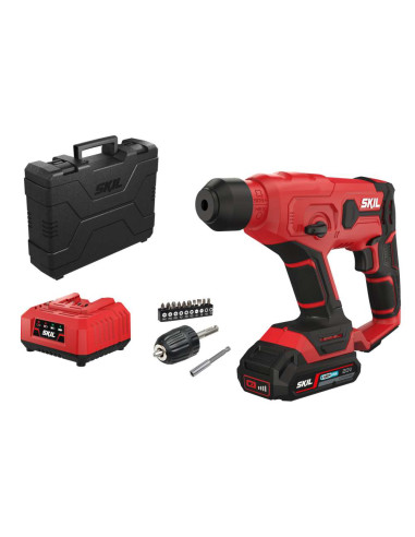 SKIL 3810 GB Rotopercutor cu acumulator RH1E3810GB, 3 in 1, SDS+, 1J, 0-900 rpm, 1x Accu 2.0Ah, + accesorii incarcator si geanta