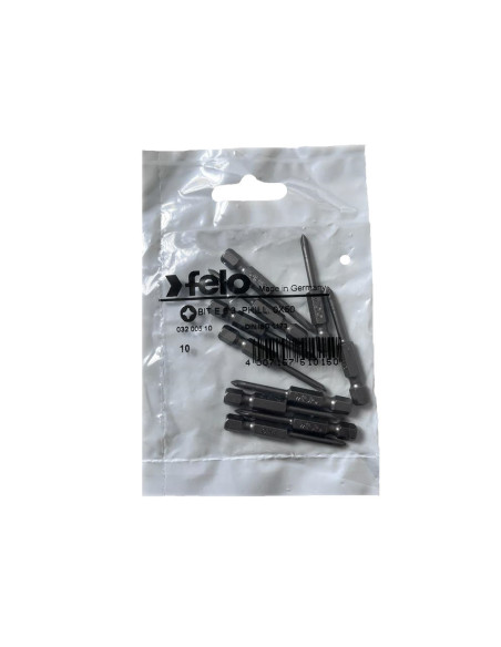 Set 10 biti Felo, seria Industrial profil Philips, E6.3, PH0, 50mm
