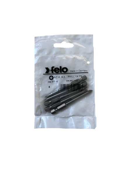 Set 5 biti Felo, seria Industrial profil Philips, E6.3, PH1, 73mm