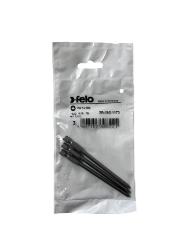Set 3 biti Felo, seria Industrial profil Philips, E6.3, PH1, 100mm