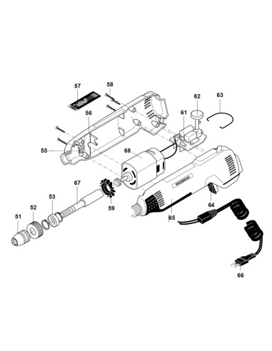 Proxxon 28462.66-Piesa de schimb, cablu alimentare