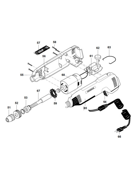 Proxxon 28462.66-Piesa de schimb, cablu alimentare