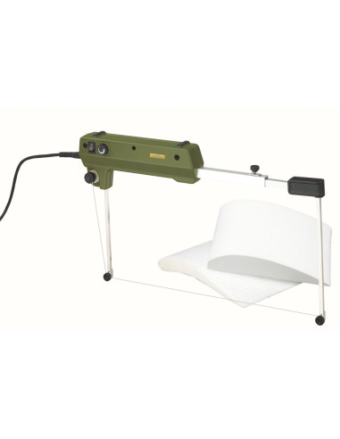 Proxxon 27084, Aparat pentru taiat cu fir cald THERMOCUT 650, max 650mm, fir drept, 220V, 60W, 100 - 350 °C, include bobina fir