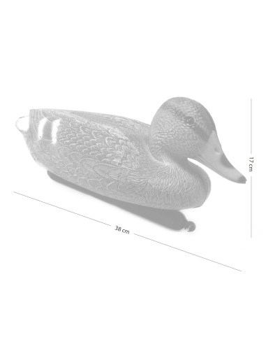 Decoratiune gradina/apa, plutitoare, plastic, ratusca, 18x38x17 cm