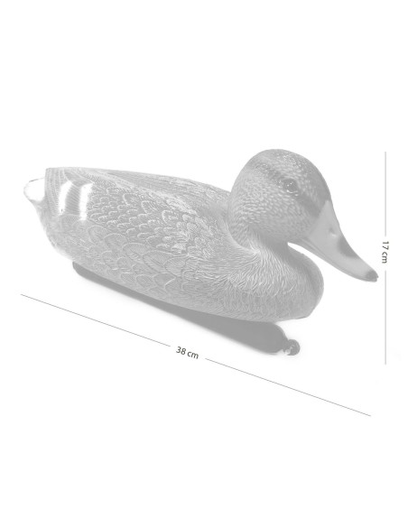 Decoratiune gradina/apa, plutitoare, plastic, ratusca, 18x38x17 cm