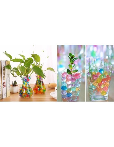 Bile decorative hidrogel, pentru udarea plantelor, multicolor, 5 g, Isotrade