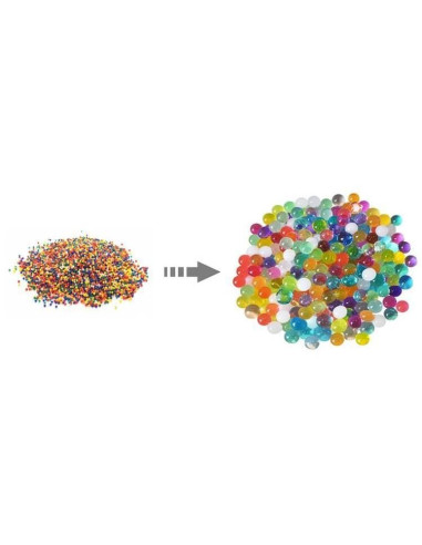 Bile decorative hidrogel, pentru udarea plantelor, multicolor, 5 g, Isotrade