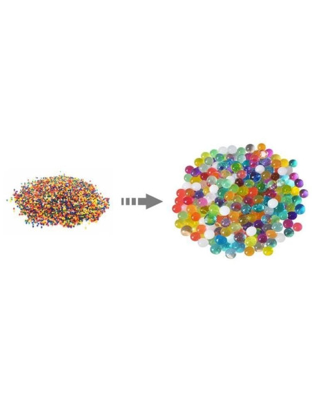 Bile decorative hidrogel, pentru udarea plantelor, multicolor, 5 g, Isotrade