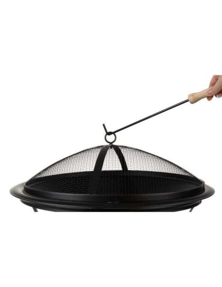 Gratar gradina, grill rotund, metal, 56x47 cm
