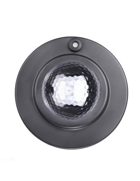Lampa de noptiera cu proiector, muzicala, LED, telecomanda, bluetooth, incarcare USB, negru, 17x13 cm, Isotrade