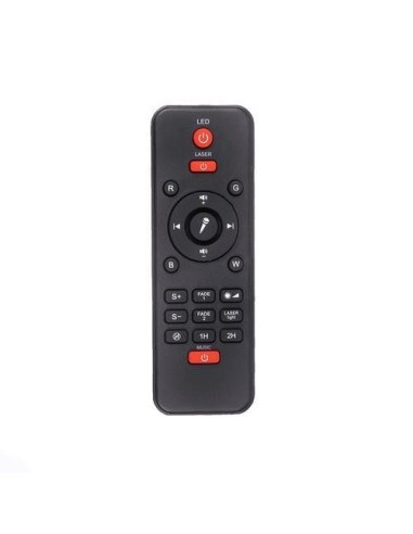 Lampa de noptiera cu proiector, muzicala, LED, telecomanda, bluetooth, incarcare USB, negru, 17x13 cm, Isotrade
