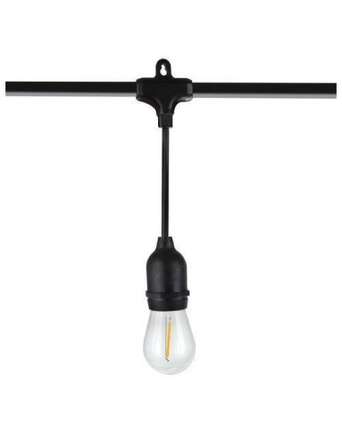Ghirlanda tip sirag de becuri, LED, 220-240V, IP44, 4 cm, 10 m