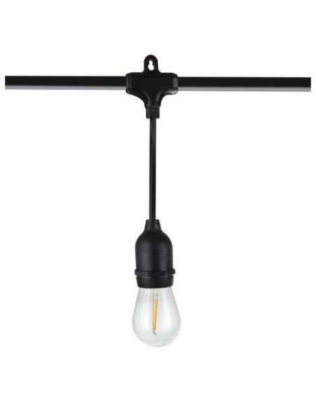 Ghirlanda tip sirag de becuri, LED, 220-240V, IP44, 4 cm, 10 m