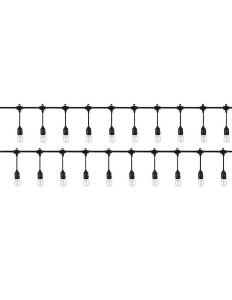 Ghirlanda tip sirag de becuri, LED, 220-240V, IP44, 4 cm, 10 m