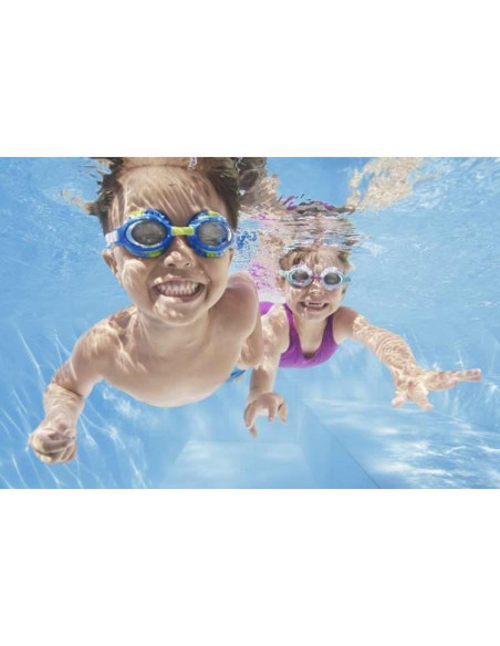 Ochelari inot, pentru copii, antiaburire, albastru, curea 29-45 cm, Bestway