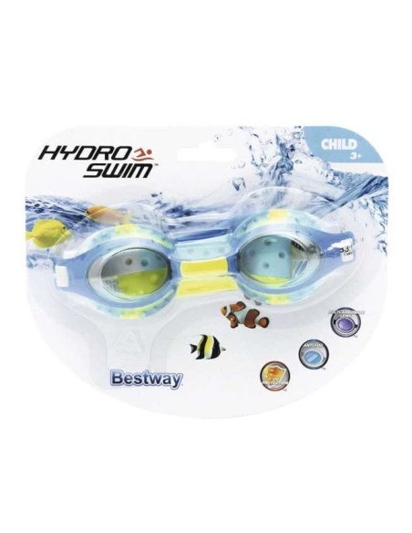 Ochelari inot, pentru copii, antiaburire, albastru, curea 29-45 cm, Bestway