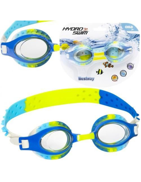 Ochelari inot, pentru copii, antiaburire, albastru, curea 29-45 cm, Bestway