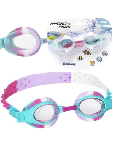 Ochelari inot, pentru copii, antiaburire, roz, curea 29-45 cm, Bestway