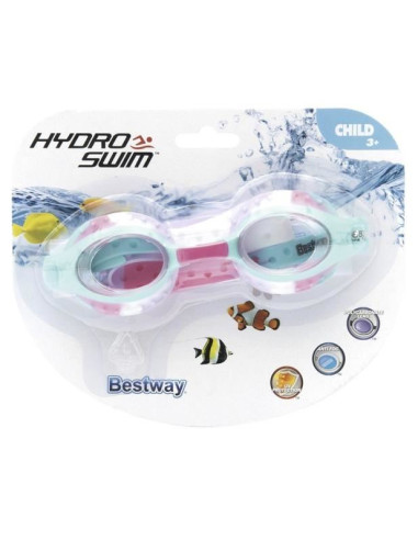 Ochelari inot, pentru copii, antiaburire, roz, curea 29-45 cm, Bestway