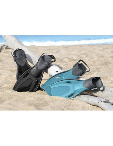 Labe de inot, inotatoare, silicon, albastru, marime reglabila 37-41, 41x22 cm, Bestway 