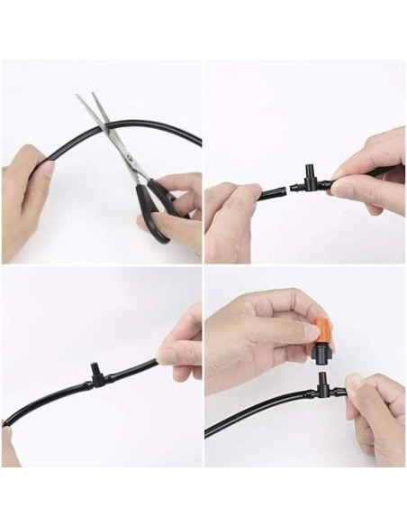 Sistem irigatii cu pulverizare, tip perdea, 11 duze, 115 piese, 10 m, Malatec