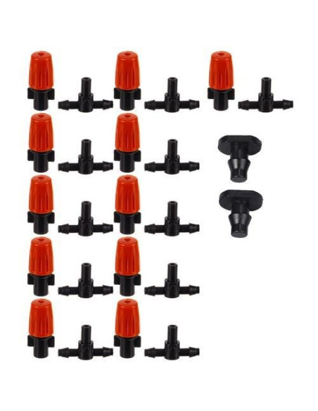 Sistem irigatii cu pulverizare, tip perdea, 11 duze, 115 piese, 10 m, Malatec