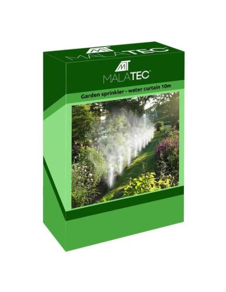 Sistem irigatii cu pulverizare, tip perdea, 11 duze, 115 piese, 10 m, Malatec