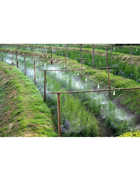 Sistem irigatii cu pulverizare, tip perdea, 11 duze, 115 piese, 10 m, Malatec