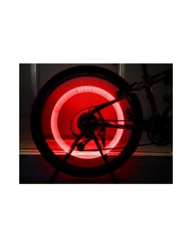 Set 5 buc Lumini ambientale LED cu 3 moduri de iluminare pentru spite Bicicleta, Rosu