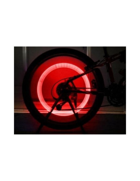 Set 5 buc Lumini ambientale LED cu 3 moduri de iluminare pentru spite Bicicleta, Rosu