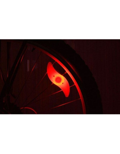 Set 5 buc Lumini ambientale LED cu 3 moduri de iluminare pentru spite Bicicleta, Rosu