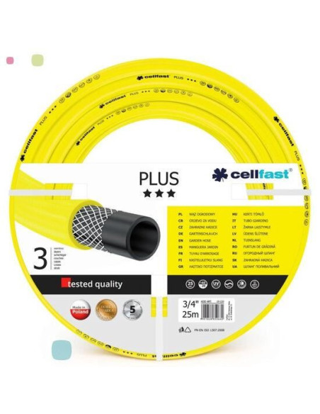 Furtun de gradina, 3 straturi, 3/4", 25 m, Cellfast Plus