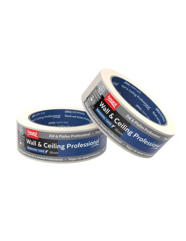 Banda acoperire, 36 mm x 33 m, Indoor Profesional, solvent, alba, Beorol