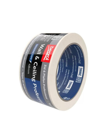 Banda acoperire, 48 mm x 33 m, Indoor Profesional, solvent, alba, Beorol