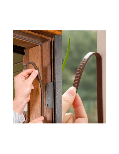 Banda etansare usi si ferestre, maro, profil D 2x3 m, Beorol