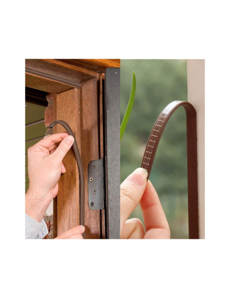 Banda etansare usi si ferestre, maro, profil D 2x3 m, Beorol